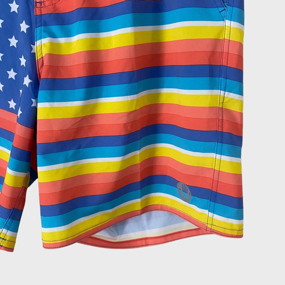 Body Glove La Concha USA Board Shorts Blue Men's Size 36 American Flag Print - Picture 6 of 10